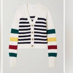 La ligne Mini Marin striped cardigan - small